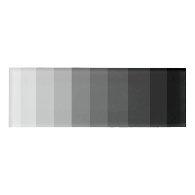 Shades of Grey Name Tag (Front)