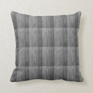 Shades of Grey Ombre Striped Throw Pillow