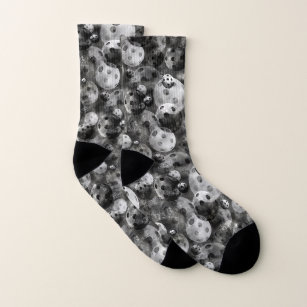 Shades of Grey Pickleball Socks