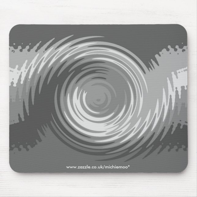 Shades of Grey Ripple Mousemat Mouse Pad (Front)
