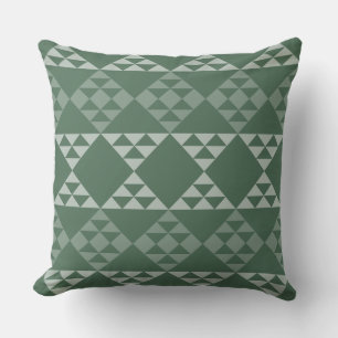 Shades Of Grey Triangle Pattern - Throw Pillow