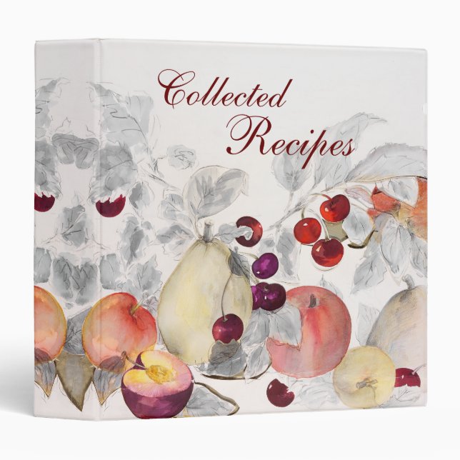 Shades of Grey with Fruit Recipe Binder (Front/Spine)