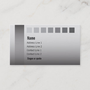 Shades of Grey with Squares Business Card