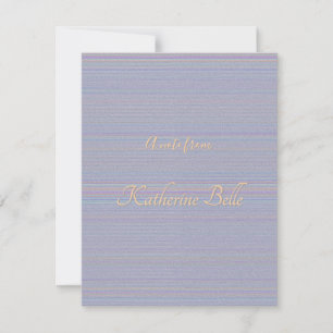 Shades of Lavender Horizontal Stripe Textured Look Card