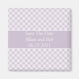 Shades of Lavender Save The Date Magnet