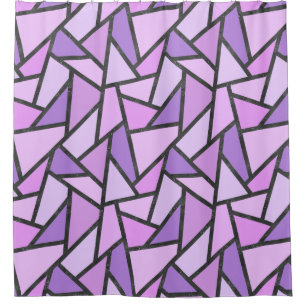 Shades of lilac stained glass pattern