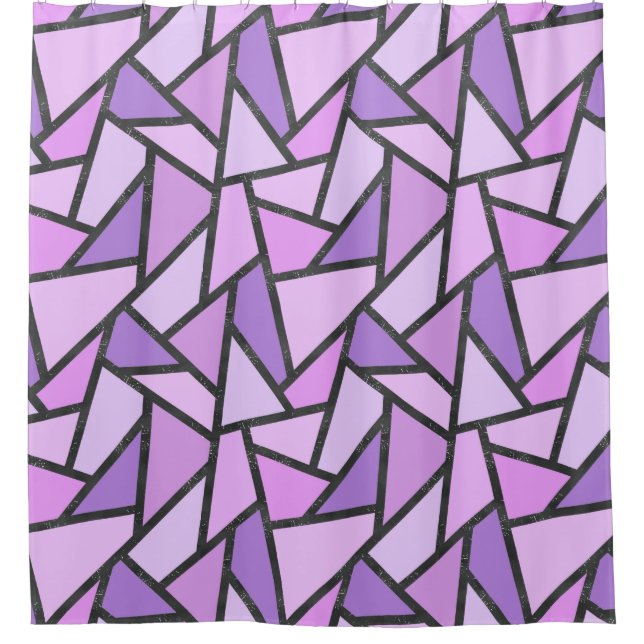 Shades of lilac stained glass pattern (Front)