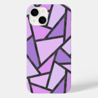 Shades of lilac stained glass pattern