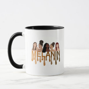 Shades Of Melanin   Black Girl Mug