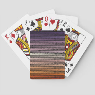 Shades Of Orange And Purple Salty Watercolor Art Playing Cards