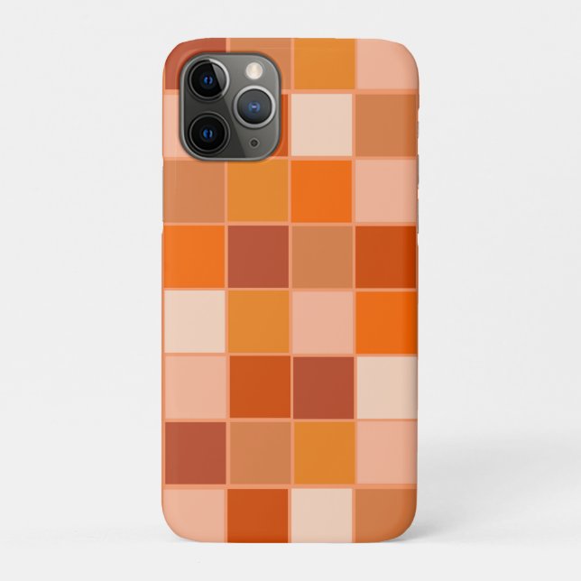 Shades of Orange Squares  Case-Mate iPhone Case (Back)