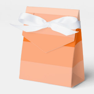Shades of Orange Stripes Favor Box