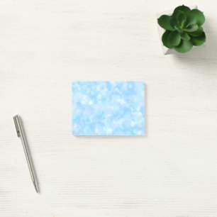 Shades of Pale Blue Cheerful Bubbly Look Custom Post-it Notes