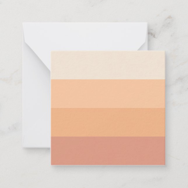 Shades of Peach Gradient Card (Front)