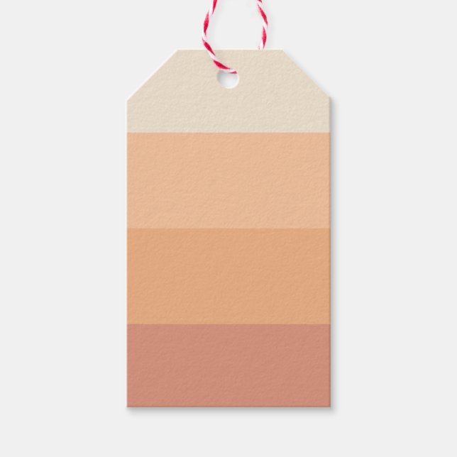 Shades of Peach Gradient Gift Tags (Front)