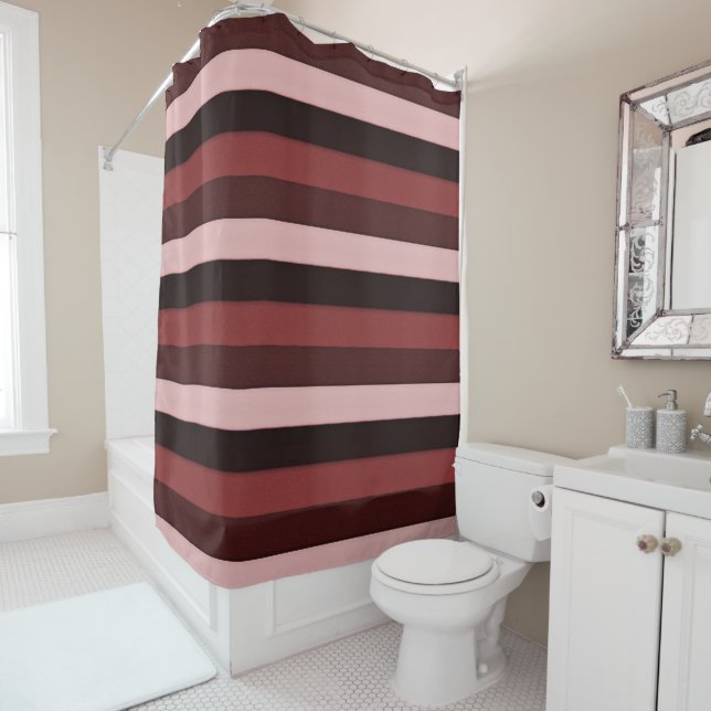 Shades of Pink and Burgundy Striped (In Situ)