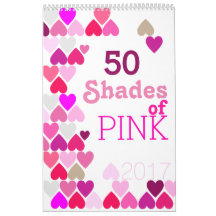Shades of Pink Calendar
