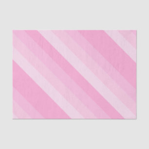 Shades of Pink Diagonal Stripes Tissue Paper