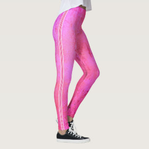 Shades of pink grunge texture leggings
