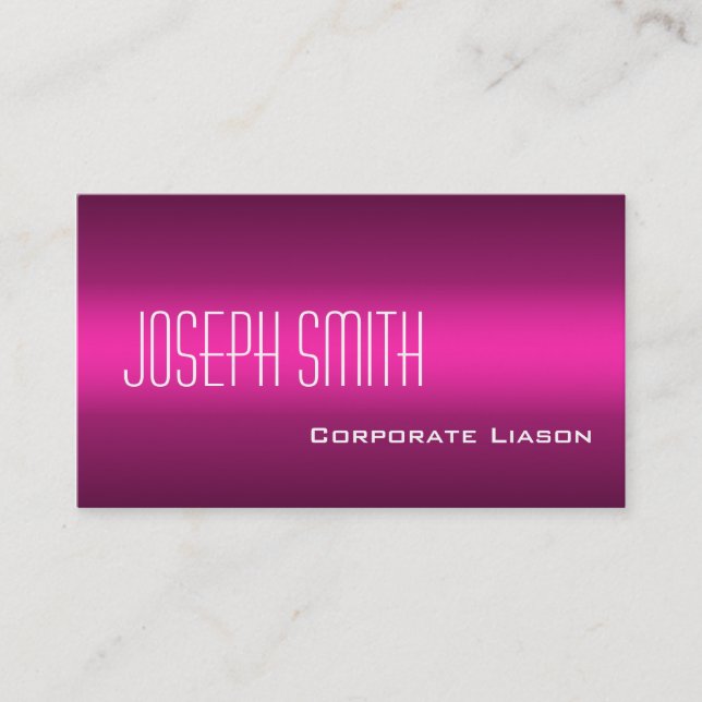 Shades of Pink Professional Standard Business Card (Front)
