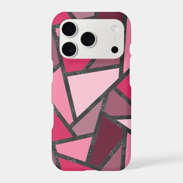Shades of pink stained glass pattern (Back)
