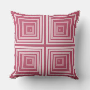 Shades Of Pink Star Form Pattern- Throw Pillow