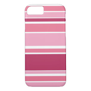 Shades of pink stripes Case-Mate iPhone case