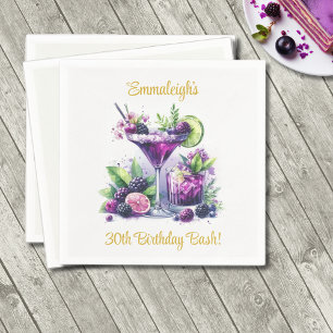 Shades of Purple: A Blue-Violet Birthday Bash Napkin