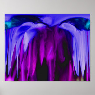 Shades Of Purple Abstract Art Poster