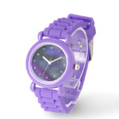 Shades of Purple Abstract Watch (Angle)