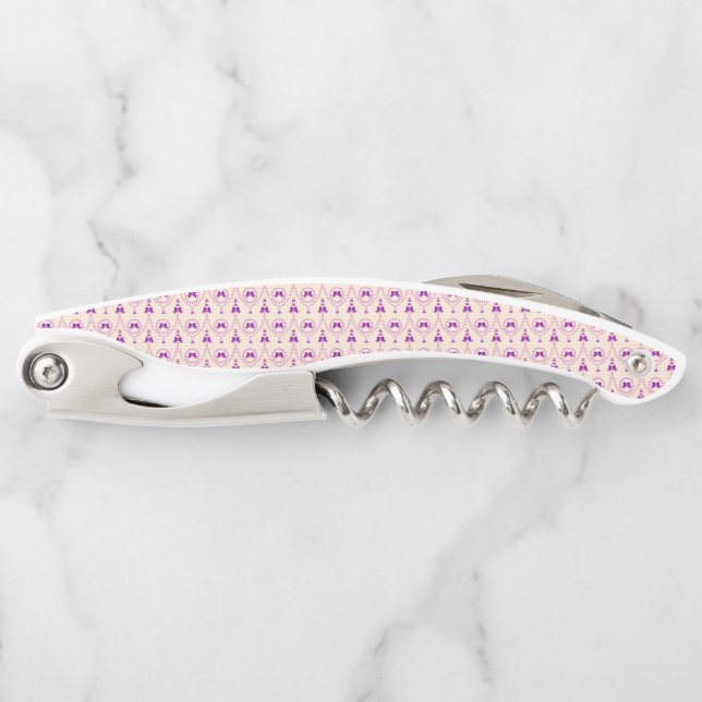 Shades of Purple Bows Corkscrew (Front)