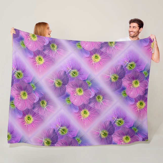 Shades of purple fleece blanket (In Situ)