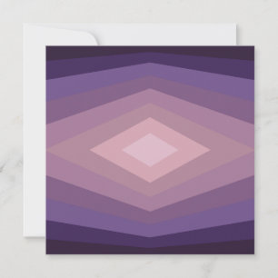 Shades Of Purple Geometric Abstract Art Card