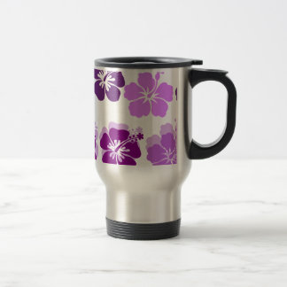 Shades of Purple hibiscus Travel Mug
