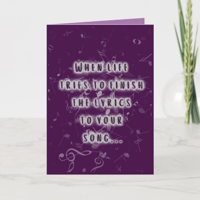 Shades of Purple Hook It Card (Front)