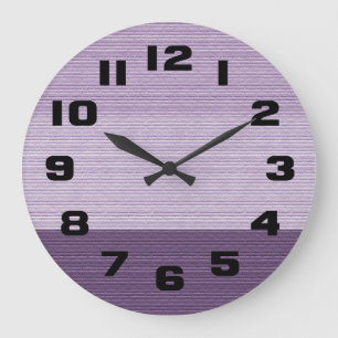 Shades of Purple Large Clock