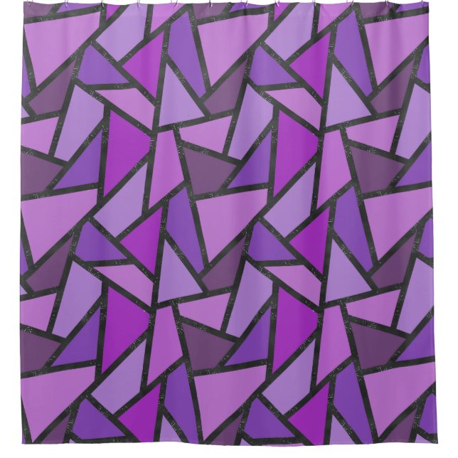 Shades of purple stained glass pattern (Front)