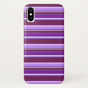 Shades of purple stripes Case-Mate iPhone case