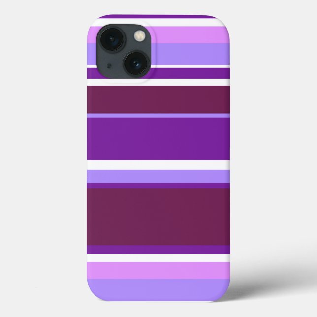 Shades of purple stripes Case-Mate iPhone case (Back)