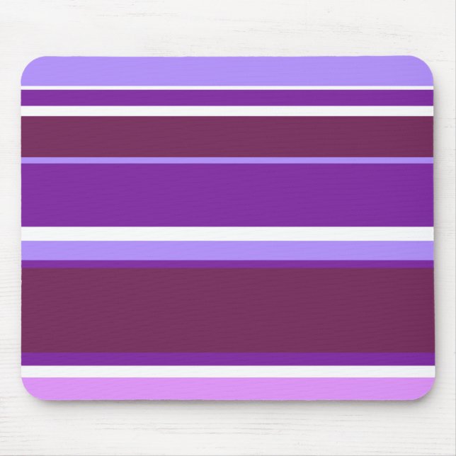 Shades of purple stripes mouse pad (Front)