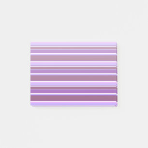 Shades of purple stripes post-it notes