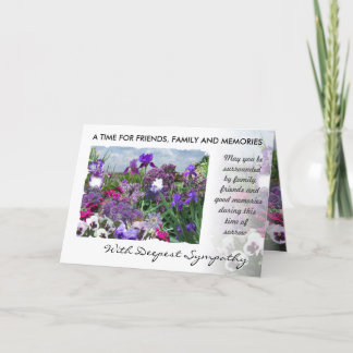 shades of purple sympathy card 15a