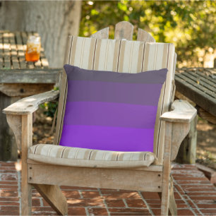 Shades of Purples Outdoor Pillow
