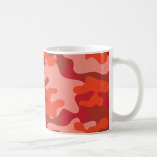 Shades of Red Camouflage Coffee Mug