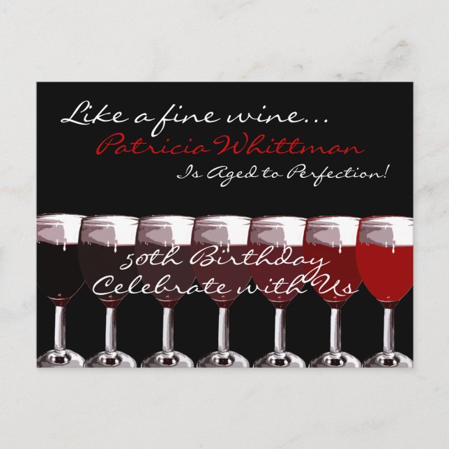 Shades of Red Invitation (Devant)