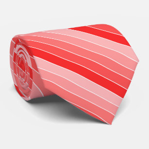 Shades of Red Stripes   Tie