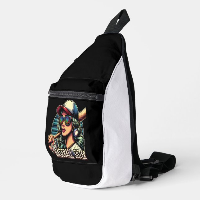 Shades of Strength  Cool Baseball Sister Sling Bag (Right Corner)