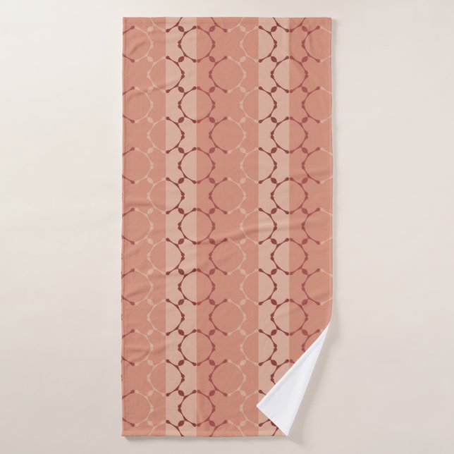 Shades of Terracotta. Pattern Bath Towel (Bath Towel)