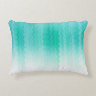 Shades of Turquoise Colour Accent Pillow
