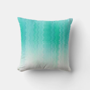 Shades of Turquoise Colour Throw Pillow